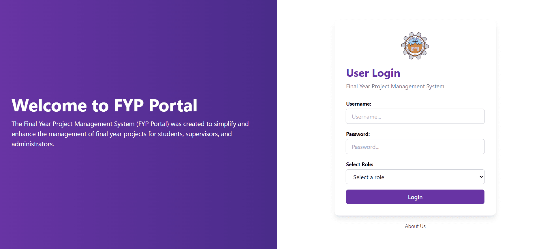 FYP Portal - Final Year Project Management System